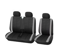 KWAYA For Master For Trafic Universal Car Truck 2+1 Type Split Seat Cushion Cover Protective Seat Four Colors Front Seat Covers(GRAY)
