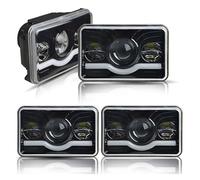 KWAYA Front Lamp Assembly 1pcs Or 2pcs For Oldsmobile For Truck Universal Car Headlamp Assembly 4x6 Inch Led Headlights DRL Replacement Accessorie(4pcs Black)