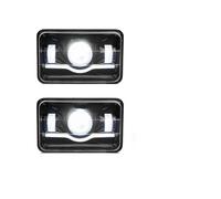 KWAYA Front Lamp Assembly 1pcs Or 2pcs For Oldsmobile For Truck Universal Car Headlamp Assembly 4x6 Inch Led Headlights DRL Replacement Accessorie(2pcs Black)
