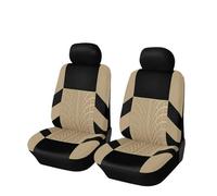KWAYA Front Seat Cushion Mat For IX35 2pcs Full Set Car Seat Cover For Driver Front Part Car Interior Accessories All Inclusive Protectors(Beige 4mm foam)