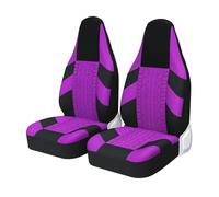 KWAYA Front Seat Cushion Mat For TRUCKS Full Set Car Seat Covers High Bucket Universal Tire Style Sport Seat Protector All-Inclusive(PURPLE 2PCS)