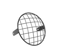 KWAYA Headlight Grille 7 Inch Universal Retro Metal Headlight Accessories Motorcycle Protector Cover Mesh Grille Lampshade Headlamp Protector Grill(2)