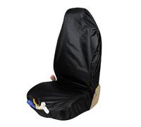 KWAYA Seat Covers Full Set 1Pcs Universal Heavy Duty Front Seat Covers Car Van Black Waterproof Protectors For Four Seasons