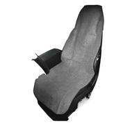 KWAYA Seat Covers Full Set Universal Towel Car Seat Cushion Sweat Proof Washable Pet Seats Protector Four Season Car Covers(E Gray)