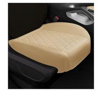 KWAYA Universal Car Seat Covers Full Set Surround Bottom Car Seat Cushions Durable Leather Car Seat Cover Accessories Parts Front Seat Covers(Beige 1PCS Pad)