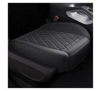 KWAYA Universal Car Seat Covers Full Set Surround Bottom Car Seat Cushions Durable Leather Car Seat Cover Accessories Parts Front Seat Covers(Black 1PCS Pad)