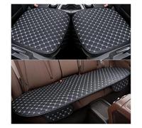 KWAYA Universal Car Seat Covers Pu Leather Car Seat Cushion Chair Carpet Pad Accessories Car Seat Protector Four Seasons Front Seat Covers(White 1 set)