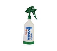 Kwazar Mercury Super Pro+ Spray Bottle with Viton Seal Green Spray Bottle 1.0 Litre, White/Green, 10.4 x 10.4 x 35 cm, Adjustable Spray Mist, Secure Stand