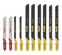 KWB 10-Piece Jigsaw Blade Set, Single-Shaft, Universal Set for Metal and Wood