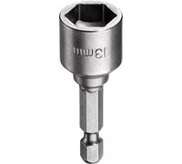 kwb 102713 Bit Hex socket Cr-V steel S2 13mm 50mm length magnetic