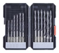 kwb 108830 Set Wood twist drill bits 12 pieces Keyless and key-typ...