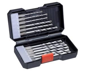 Kwb 108840 Carbide Masonry Twist Drill Bit Set 12 Pieces 4.0 mm, 5.0 mm, 6.0 mm, 8.0 mm, 10.0 mm, 3 mm