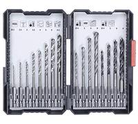 kwb 108950 108950 L 16-Piece Drill Box with Hexagonal Shaft, 8 x HSS Metal Drills, Carbide Masonry Drill and 4 x Wood Drill Bits