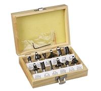 kwb 12-Piece Cutter Set Ø 8 Mm, Carbide-Tipped With Precise Clamping Shank and Optimised Cutting Geometry for An Exact Milling Pattern