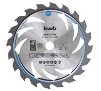 kwb 160mm Circular Saw Blade for Smooth Cuts, Ideal for Cordless Tools, Suitable for Soft and Hardwood, Plywood, and Chipboard