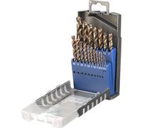kwb 19-Piece HSS-Co Metal Drill Bit Set, Cobalt Alloy, Ø 1-10 mm