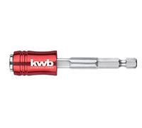 kwb 2-in-1 Quick Change Bit Holder with E 6.3 1/4 Inch Hex Shank for Bits and Sockets, 74 mm Length, for Cordless Screwdriver Drills, Made of Chrome Vanadium Steel and Aluminium