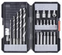 kwb 22-Piece Bit and Drill Box with Hex Shank - High-Quality CR-V Bits and HSS Metal Drills for Versatile Use