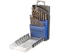 kwb 248920 HSS-Co Drill set 19pc M35 DIN338 precision-ground bronze