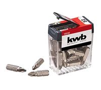 kwb 25-Piece PZ2 Bit Set in Dispenser Box for Versatile Screwdriving, ISO 1173 Industrial Quality