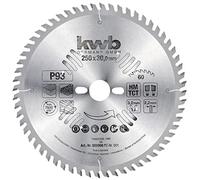 kwb 250 x 30 mm Circular Saw Blade for Precision Cuts, Ideal for Worktops, Wood, and Coated Panels