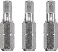 kwb 3 x 25mm Hex 4.0mm Industrial Steel Bits TQ60 Steel, ISO 1173, C 6.3 Drive