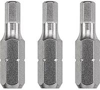 kwb 3 x 25mm Hex 5.0mm Industrial Steel Bits - TQ60 Steel, ISO 1173, C 6.3 Drive