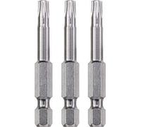 kwb 3 x 50mm TORX 20 Bits, Industrial Steel TQ60 Steel, ISO 1173 C 6.3 Drive