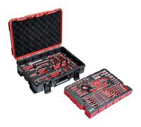 kwb 370630 toolbox 125-piece sturdy case with essentials and extras