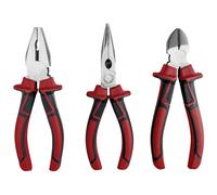 kwb 381090 Pliers Set 3-piece polished carbon steel anti-glare grip