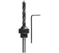 kwb 3mm Wood Spiral Drill Bit with Countersink and Depth Stop, Adjustable CV Steel
