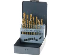 kwb 421856 Twist Drill set 19 pcs titanium nitride gold-coated durable