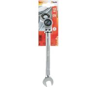 kwb 460413 double-ended ratchet spanner 13mm CV-steel satin finish