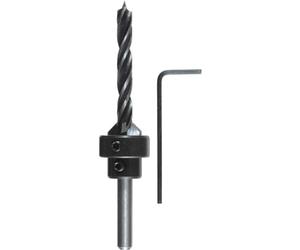 kwb 5.0 mm Wood Drill Bit with Countersink and Depth Stop CV Steel, Adjustable