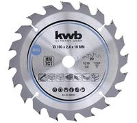 kwb 584357 Carbide Metal Circular Saw Blade 160x16mm fast clean cuts