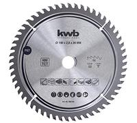 kwb 586768 Joiner's Circular Saw Blade, Wood/Hardwood, 190 x 20 mm cuts, high Number, 56 Teeth Z-56, Precision Saw Blade fine, 190 x 20