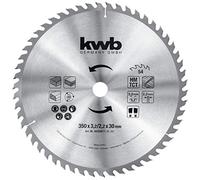 kwb 593559 Building Circular Saw Blade 350 x 30, Saw Blade for Table Circular saws, Alternating Tooth for Medium cuts, Z-54 Teeth