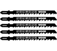 kwb 5x jigsaw blades for wood, medium, 100mm (for hardwood, softwood, plastic, chipboard)
