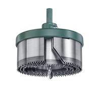 kwb 6-Piece Multi-Fluted Hole Saw Ø 46, 53, 60, 68, 74 and 81 Mm With Good Cutting Performance, Long Service Life, Heavy Aluminium Die-Cast Backing Plate and Hexagonal Shank for Universal Use