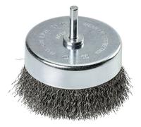kwb 602433 pot brushes HSS steel wire 80mm Hex shaft E6.3