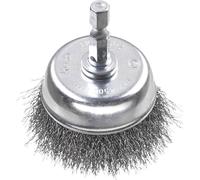kwb 606230 cup brush HSS steel wire 0.3mm rust removal 50mm
