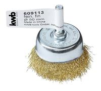kwb 609113 Cup brush 50mm brass wire rust removal Drills fine work