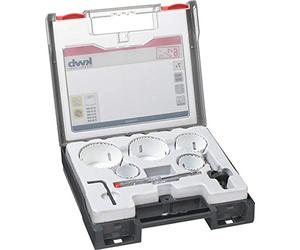 kwb 7-Piece Professional Bi-Metal Hole Saw Set for Electricians - HSS-CO, Progressive Vario Tooth, 8% Cobalt