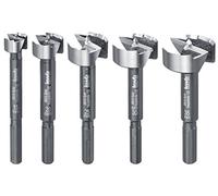 kwb 706300 AKKU-TOP Forstner Drill Set Speed - Drill Set for Woodworking, DIN 7483 G (Suitable for All lathes and Impact Drills)