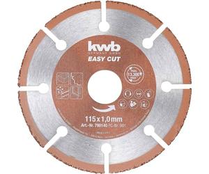 kwb 790540 Easy-Cut Universal Carbide Cutting Disc 125 mm x 1.0 mm, Flex Slice f. Div. Materials, Hole 22.23 mm, 125mm