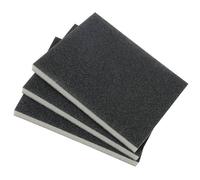 kwb 3-Piece Sanding Sponge Set for Wood and Metal - Fine, Medium, and Coarse Grits, Dry and Wet Sanding Capability