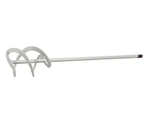 kwb 90mm x 400mm Mortar Mixer, Metal, Corrosion-Resistant, Universal, White, Ø 8mm Hex Shank