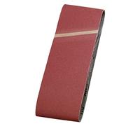 kwb Abrasive Belts 100X610 Mm Made Of High-Grade Corundum With Grit Size 60, Special Gluing and Flexible Cotton Cloth for Coarse Sanding Of Wood and Metal