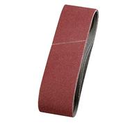 kwb Abrasive Belts 40X303 Mm Made Of High-Grade Corundum With Grit Size 100, Special Glueing and Flexible Cotton Fabric for Coarse Sanding Of Wood and Metal
