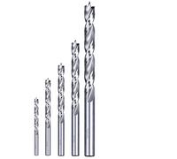 kwb AKKU-TOP FCE Wood Drill Bit Set, 5-Piece Set incl. HSS-M2 Hardwood Drills, Ø 3mm, 4mm, 5mm, 6mm, and 8mm